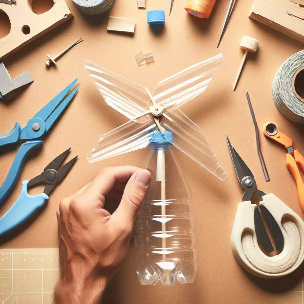 větrník z pet lahve