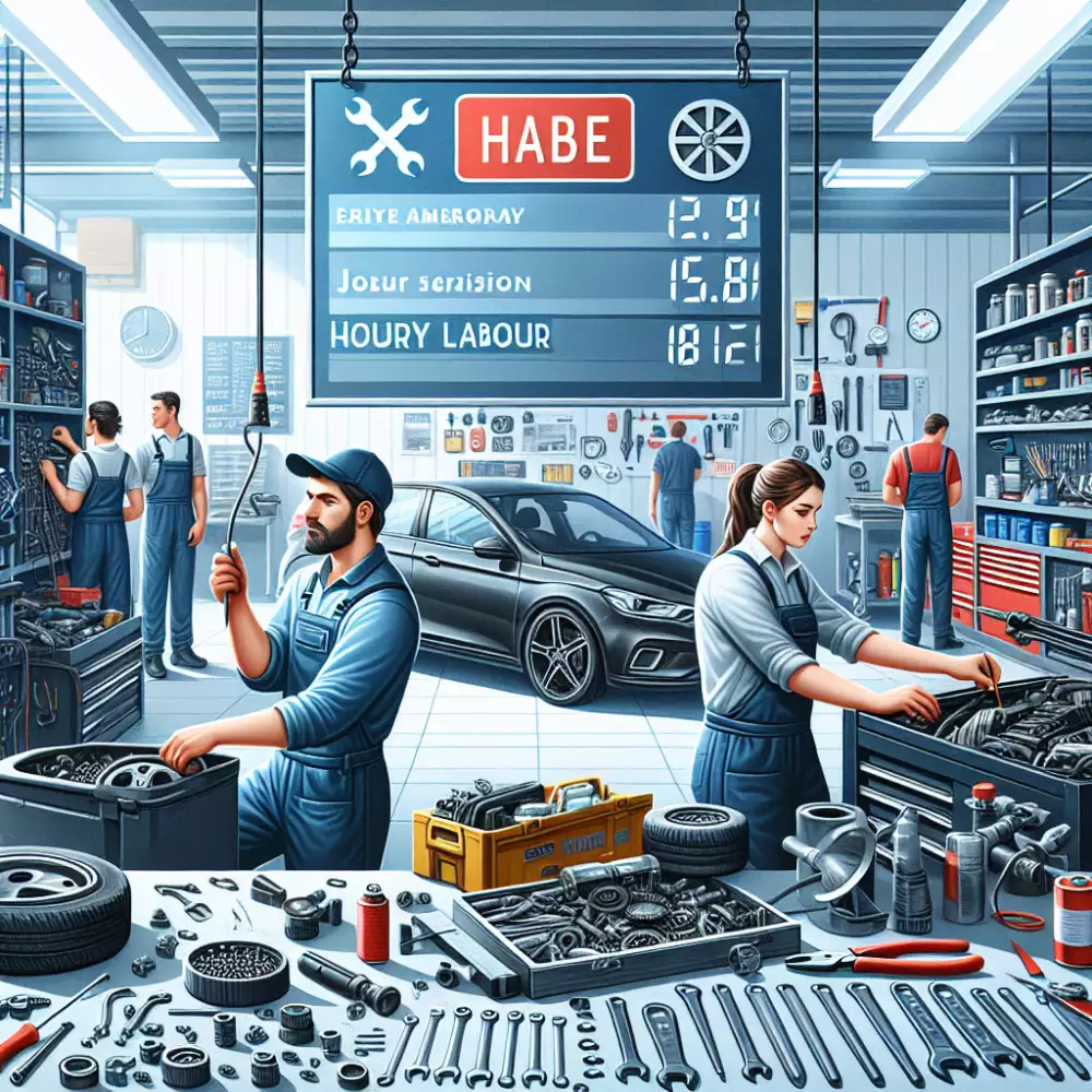 cena za hodinu práce v autoservisu