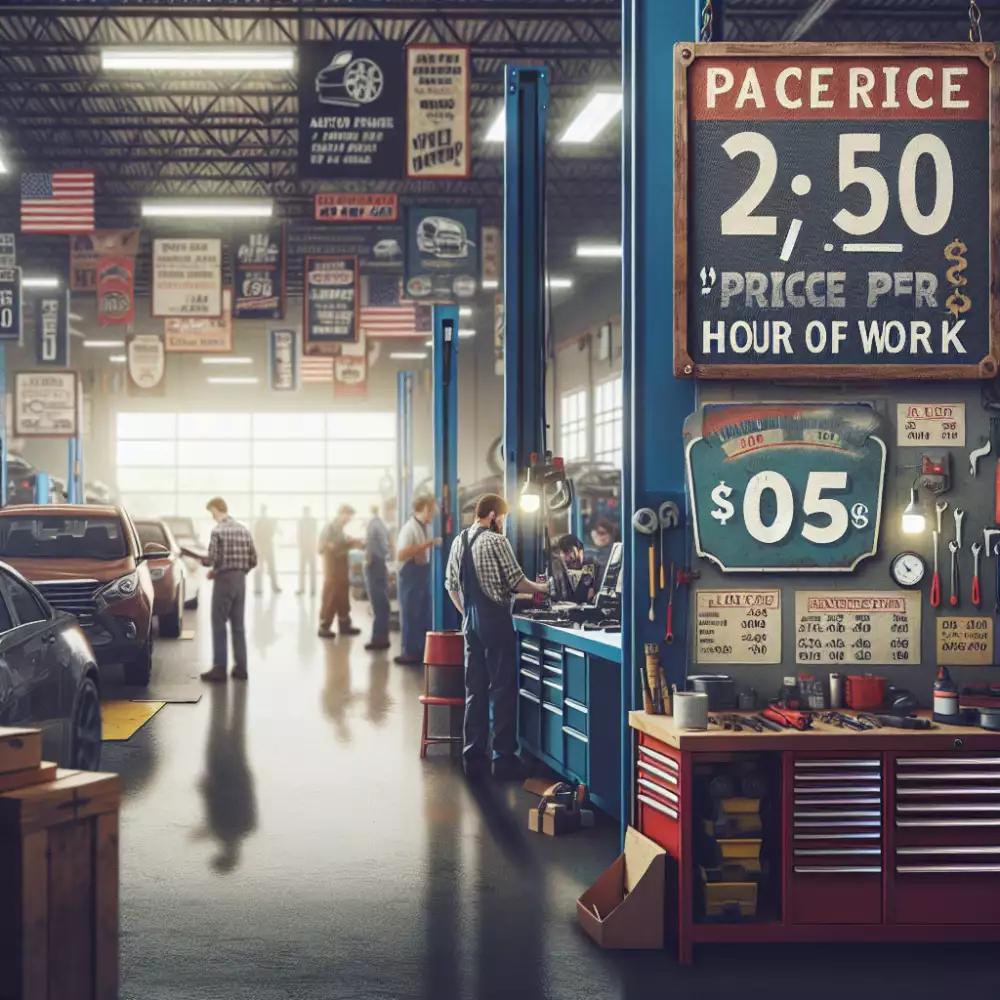 cena za hodinu práce v autoservisu